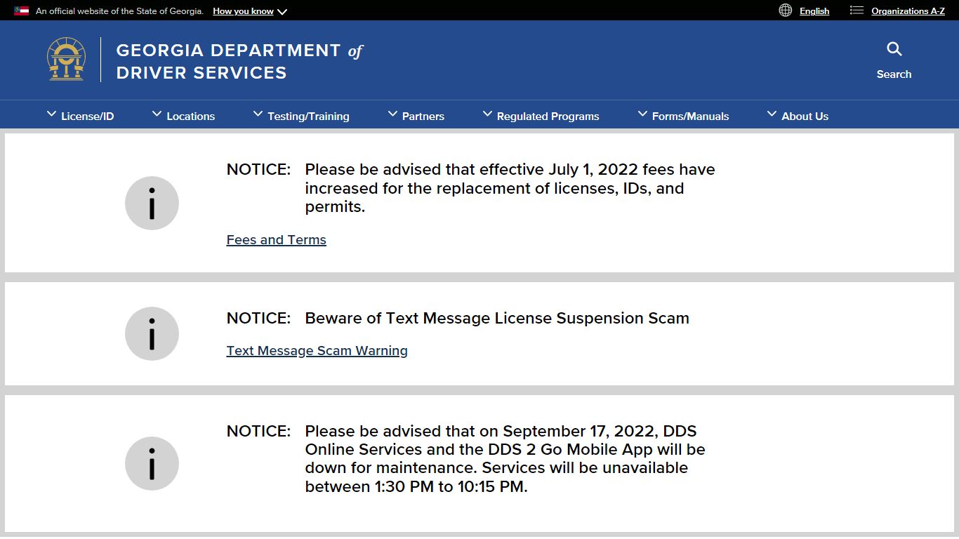 Open Records | Georgia Department of Driver Services